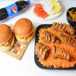 Fried Catfish With Rice And 2 Catfish Burgers